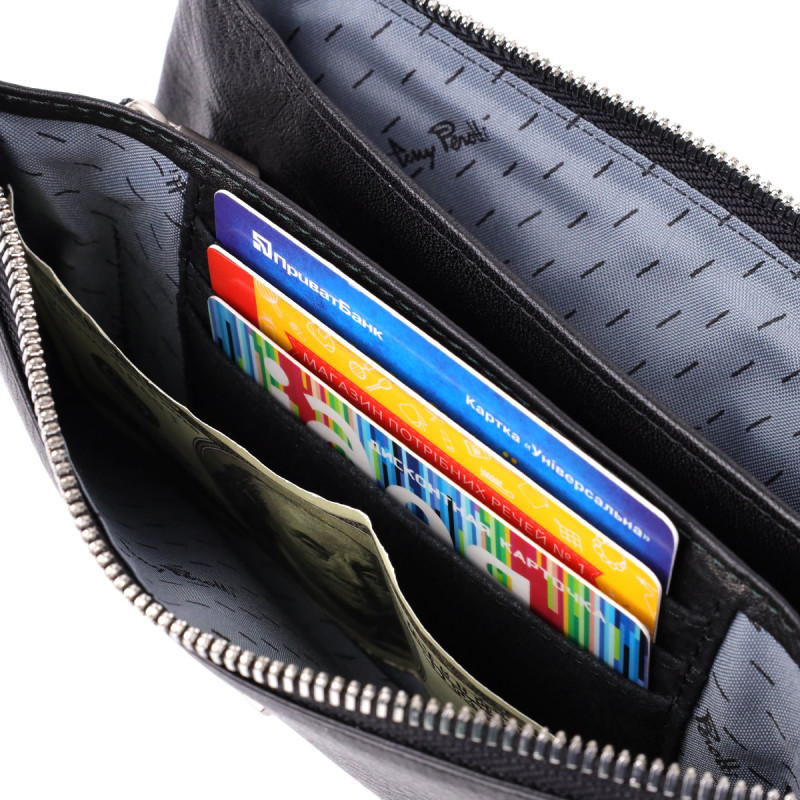 Оригинальный женский кошелек из натуральной кожи Tony Perotti _ ( nero) Черный