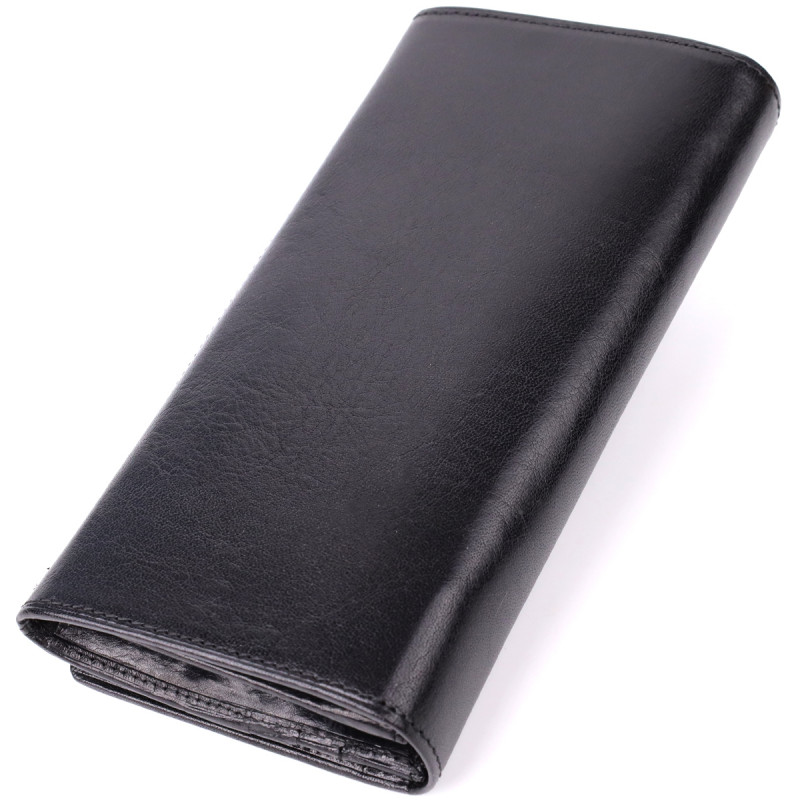 Женский вместительный кошелек из натуральной кожи Tony Perotti _ ( nero) Черный