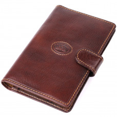 Обложка на документы из зернистой натуральной кожи Tony Perotti _ (A moro) Коричневый