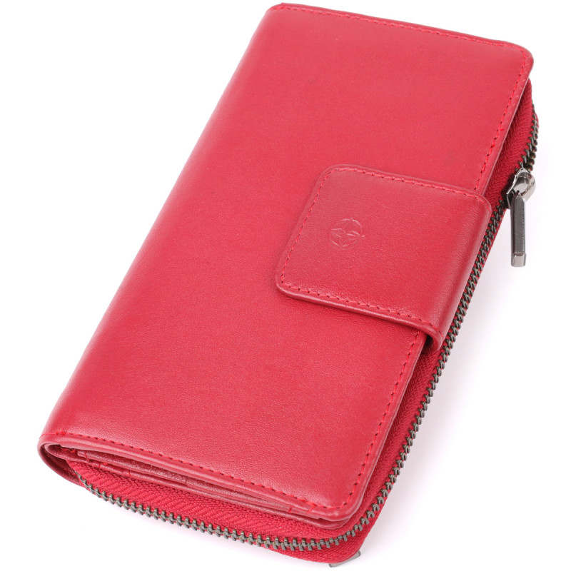 Женский вертикальный кошелек из натуральной кожи Tony Perotti _ ( rosso) Красный