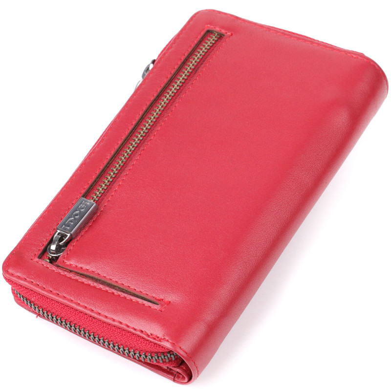 Женский вертикальный кошелек из натуральной кожи Tony Perotti _ ( rosso) Красный