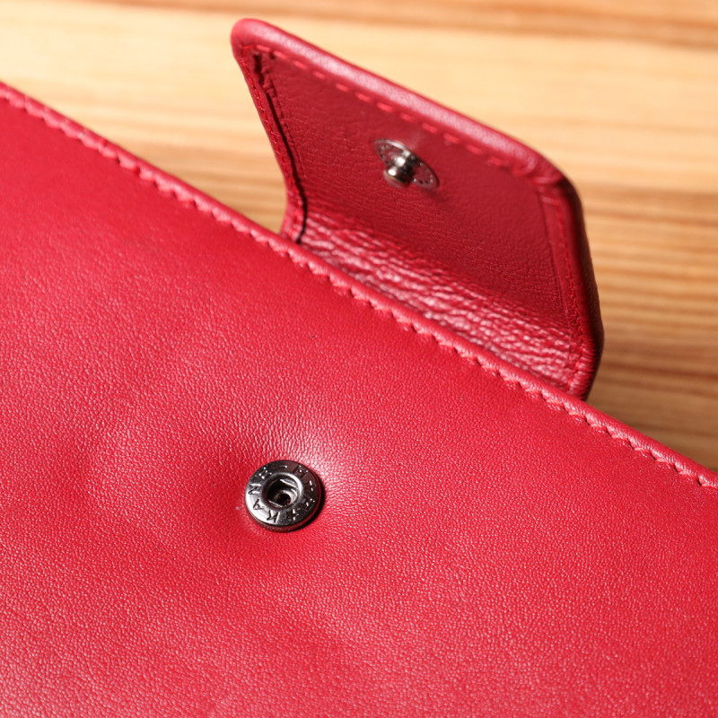 Женский вертикальный кошелек из натуральной кожи Tony Perotti _ ( rosso) Красный