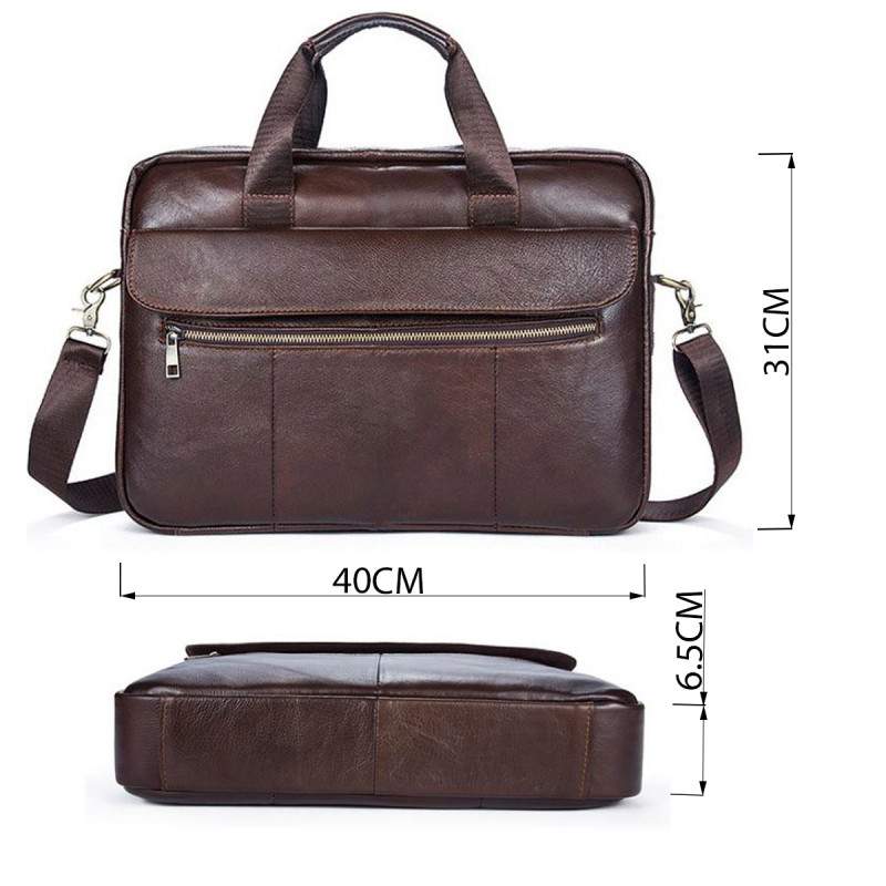Сумка мужская под ноутбук Vintage Коричневая