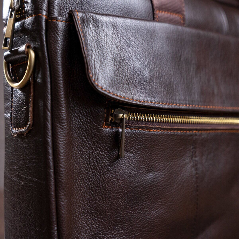 Сумка мужская под ноутбук Vintage Коричневая