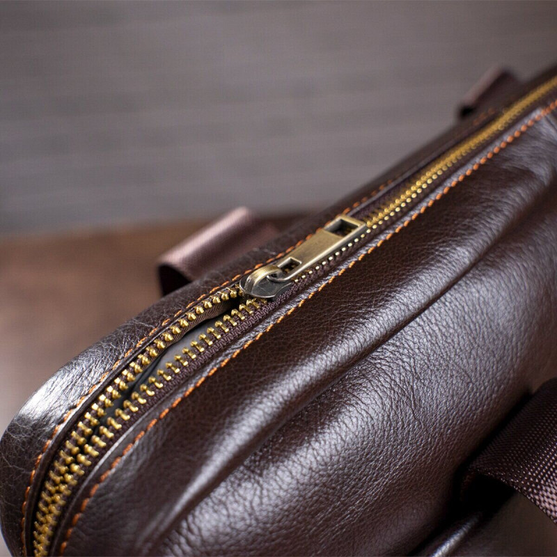 Сумка мужская под ноутбук Vintage Коричневая