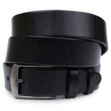 Класичний шкіряний ремінь для чоловіків Vintage Чорний