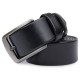 Класичний шкіряний ремінь для чоловіків Vintage Чорний