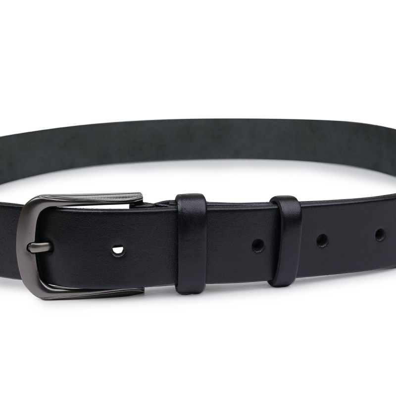 Класичний ремінь для чоловіків Vintage Чорний