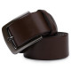 Гладкий чоловічий ремінь Vintage Коричневий