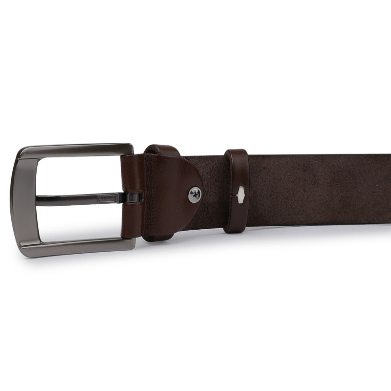 Гладкий чоловічий ремінь Vintage Коричневий