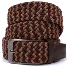 Гарний текстильний ремень Vintage Коричневий