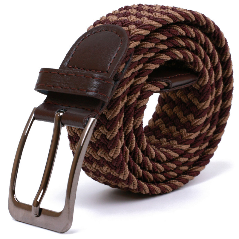 Гарний текстильний ремень Vintage Коричневий