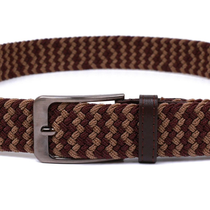 Гарний текстильний ремень Vintage Коричневий