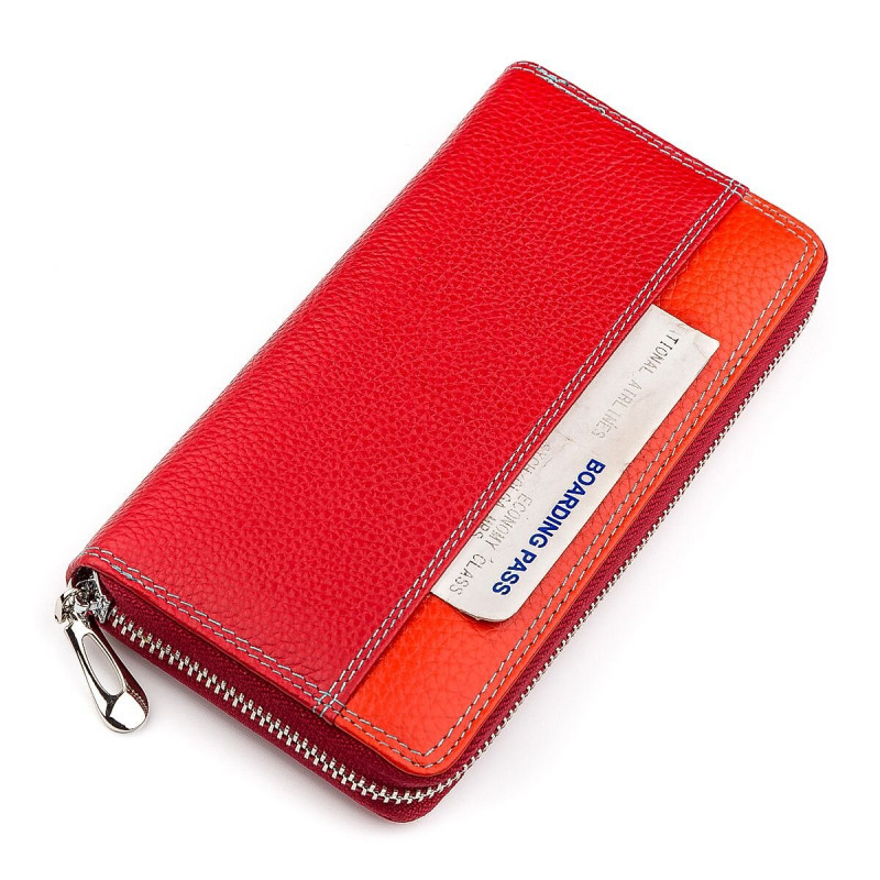 Кошелек женский ST Leather (SB) кожаный Красный