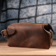 Чоловіча барсетка у вінтажному стилі з натуральної шкіри Vintage sale_ Коричневий