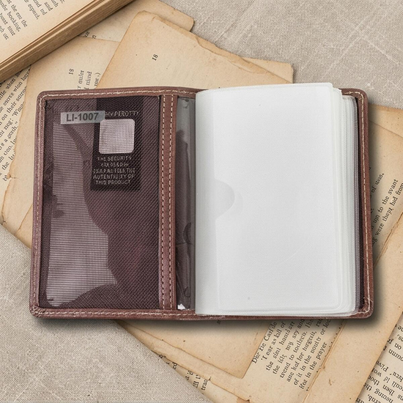 Візитниця Tony Perotti з натуральної шкіри Italico () Коньячна