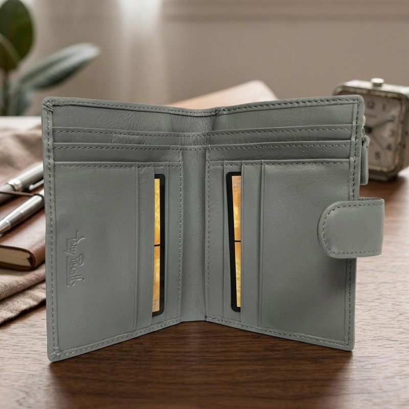 Жіночий гаманець з натуральної шкіри Tony Perotti New Rainbow grigio () Сірий