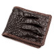 Портмоне CROCODILE LEATHER из натуральной кожи крокодила Коричневый