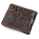 Портмоне CROCODILE LEATHER из натуральной кожи крокодила Коричневый