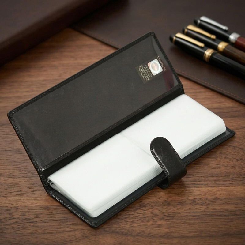 Визитница Tony Perotti Italico A nero () Черная