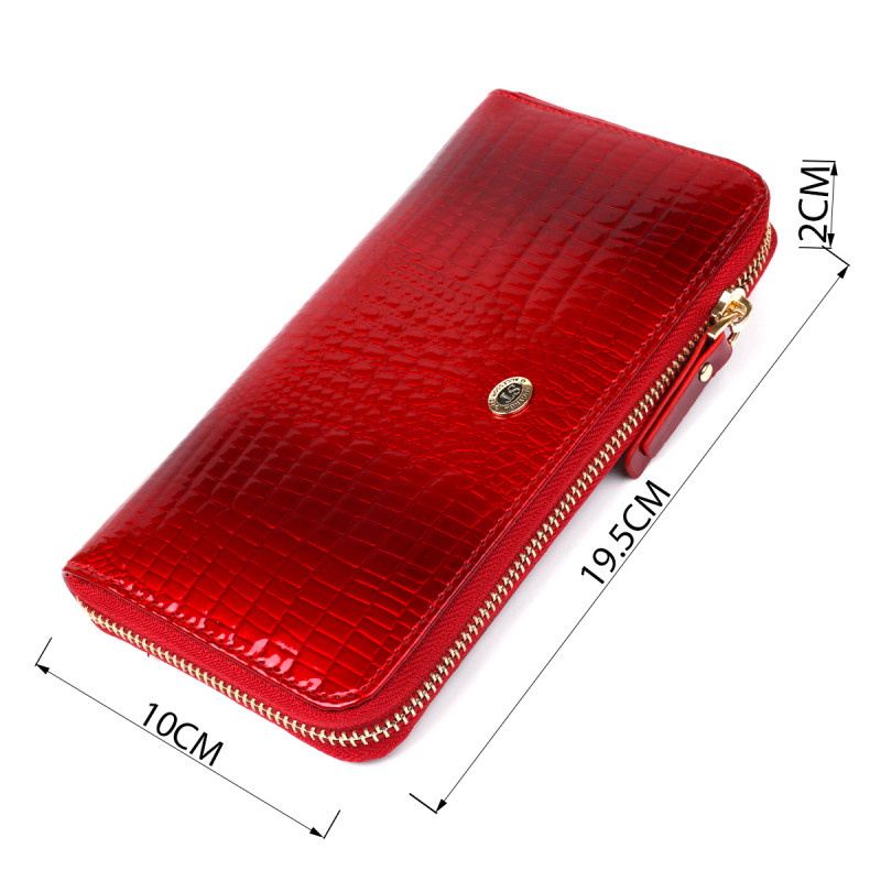 Кошелек женский ST Leather (SA) на молнии Красный