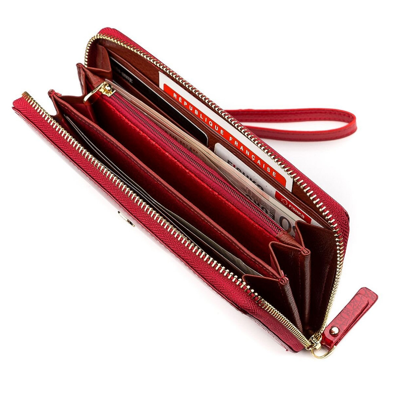 Кошелек женский ST Leather (SA) на молнии Красный