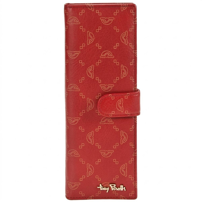 Визитница на кнопке Tony Perotti Luxury rosso () Красная