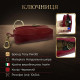 Ключница Tony Perotti из натуральной кожи Italico rosso () Красная