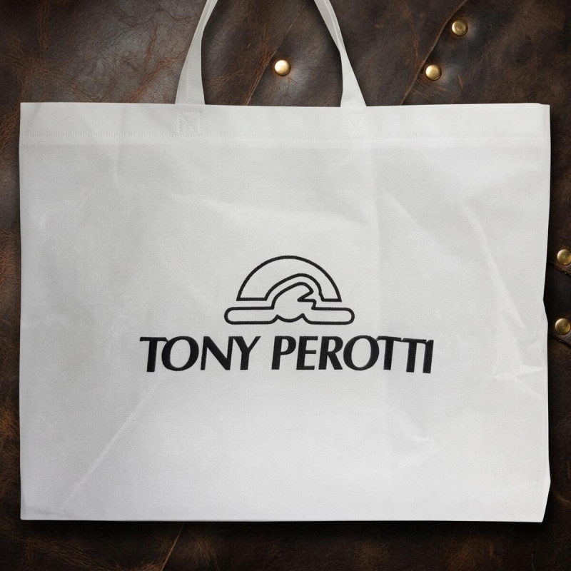 Мужская кожаная сумка Tony Perotti Contatto nero () Черная