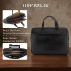 Чоловічий портфель з натуральної шкіри Tony Perotti Italico - nero () Чорний