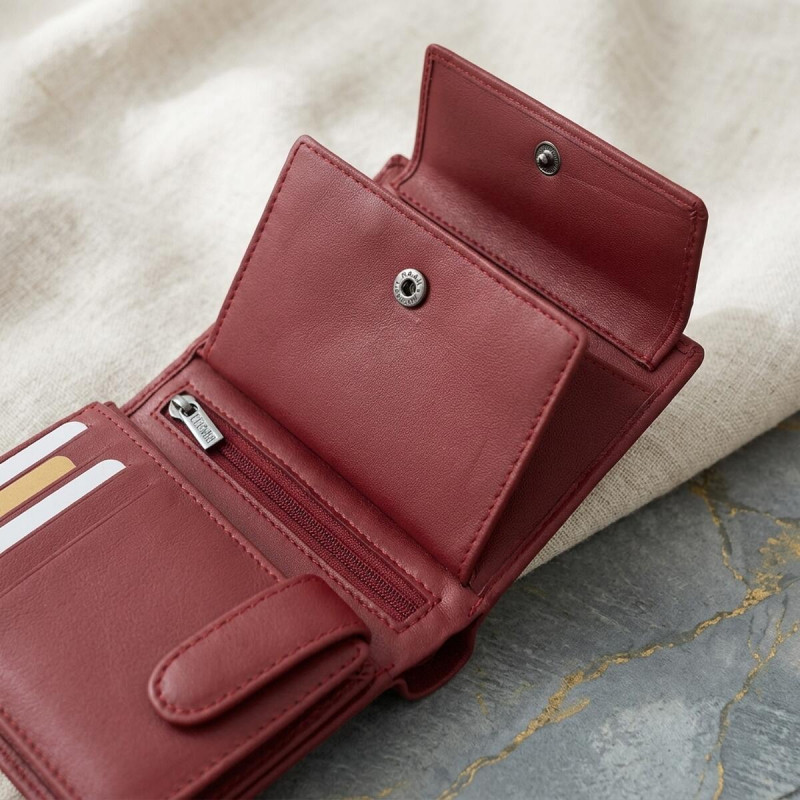 Женское портмоне Tony Perotti натуральная кожа Cortina rosso () Красное
