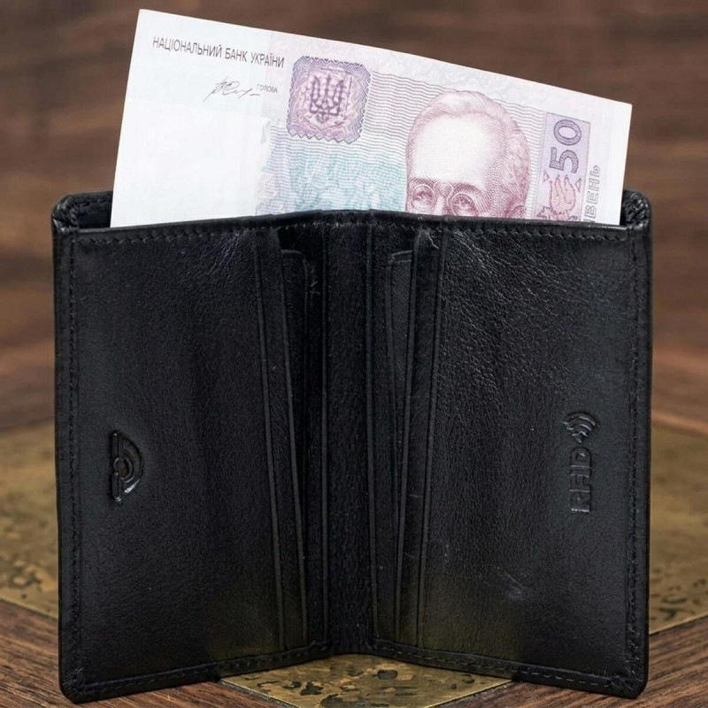 Жіноче портмоне з натуральної шкіри Tony Perotti Newcontatto +rfid nero () Чорне