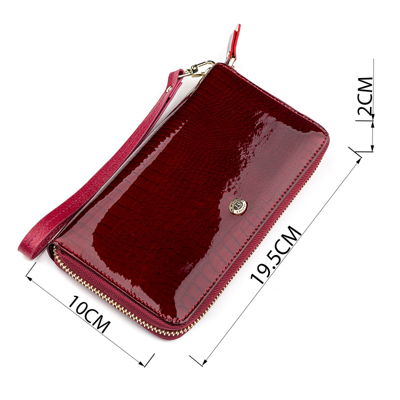 Кошелек женский ST Leather (SA) кожаный Бордовый