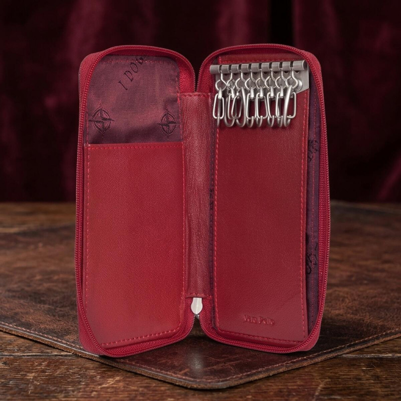 Ключница Tony Perotti из натуральной кожи Cortina rosso () Красная