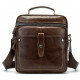 Сумка мужская гладкая Vintage Коричневая