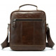 Сумка мужская гладкая Vintage Коричневая