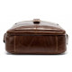 Сумка мужская гладкая Vintage Коричневая