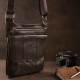 Сумка мужская гладкая Vintage Коричневая