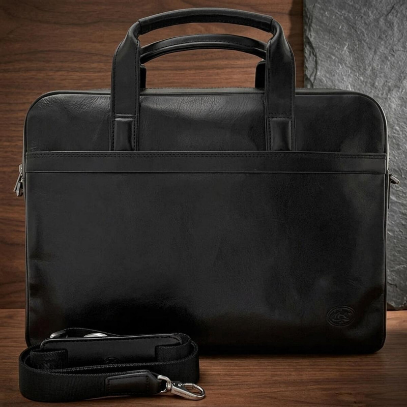Чоловічий портфель з натуральної шкіри Tony Perotti Italico G- () Чорний