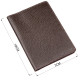 Бумажник-обложка для паспорта Shvigel кожаная Коричневая