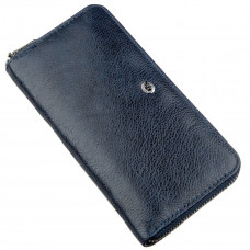 Вертикальный женский кошелек-клатч ST Leather Синий