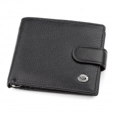 Мужской кошелек ST Leather (ST-) с зажимом для денег Черный