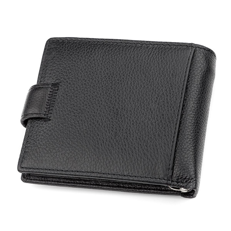 Мужской кошелек ST Leather (ST-) с зажимом для денег Черный