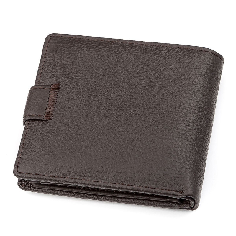 Мужской кошелек ST Leather (ST) функциональный Коричневый