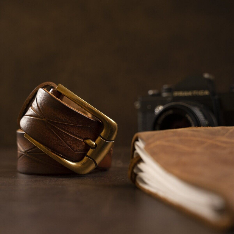 Ремень мужской Vintage Рыжий