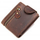 Тонкое мужское портмоне матовое Vintage Коричневое