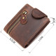 Тонкое мужское портмоне матовое Vintage Коричневое