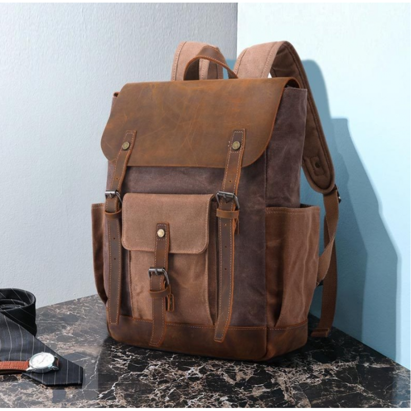 Рюкзак дорожный текстильный Vintage Коричневый