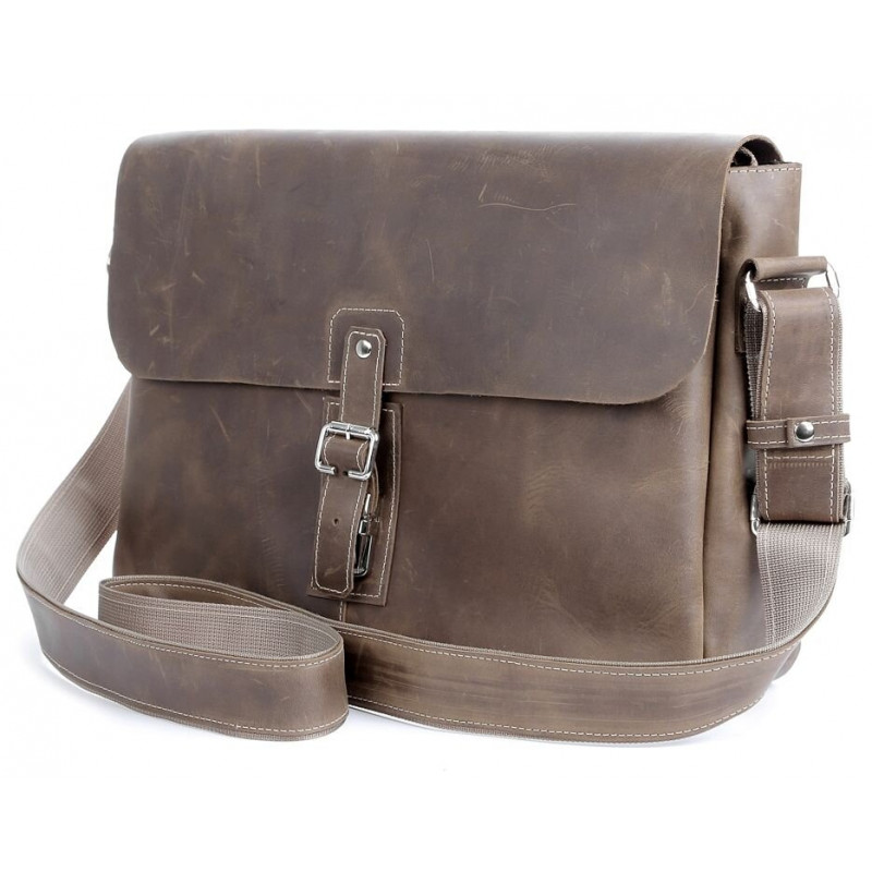 Сумка SHVIGEL з натуральної винтажной шкіри Коричнева