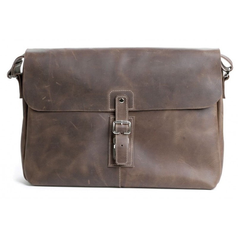 Сумка SHVIGEL з натуральної винтажной шкіри Коричнева